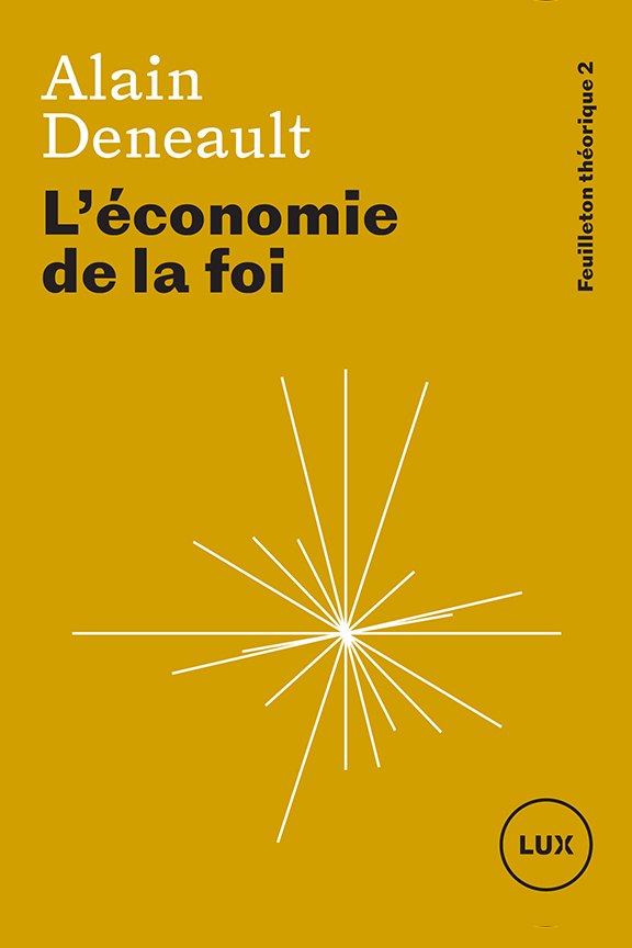 L'ECONOMIE DE LA FOI