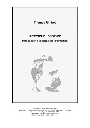 Nietzsche egoïsme : introduction à la morale de l'affirmation