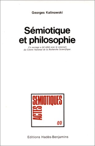 Sèmiotique Et Philosophie