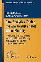 Data Analytics : Paving the Way to Sustainable Urban Mobility