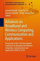 Advances on Broad-Band Wireless Computing, Communication and Applications