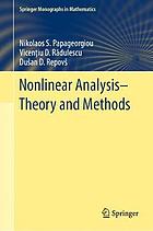 Nonlinear analysis - theory and methods