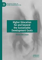 Higher education for and beyond the sustainable development goals