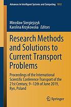 Research Methods and Solutions to Current Transport Problems