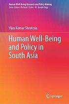 Human well-being and policy in South Asia