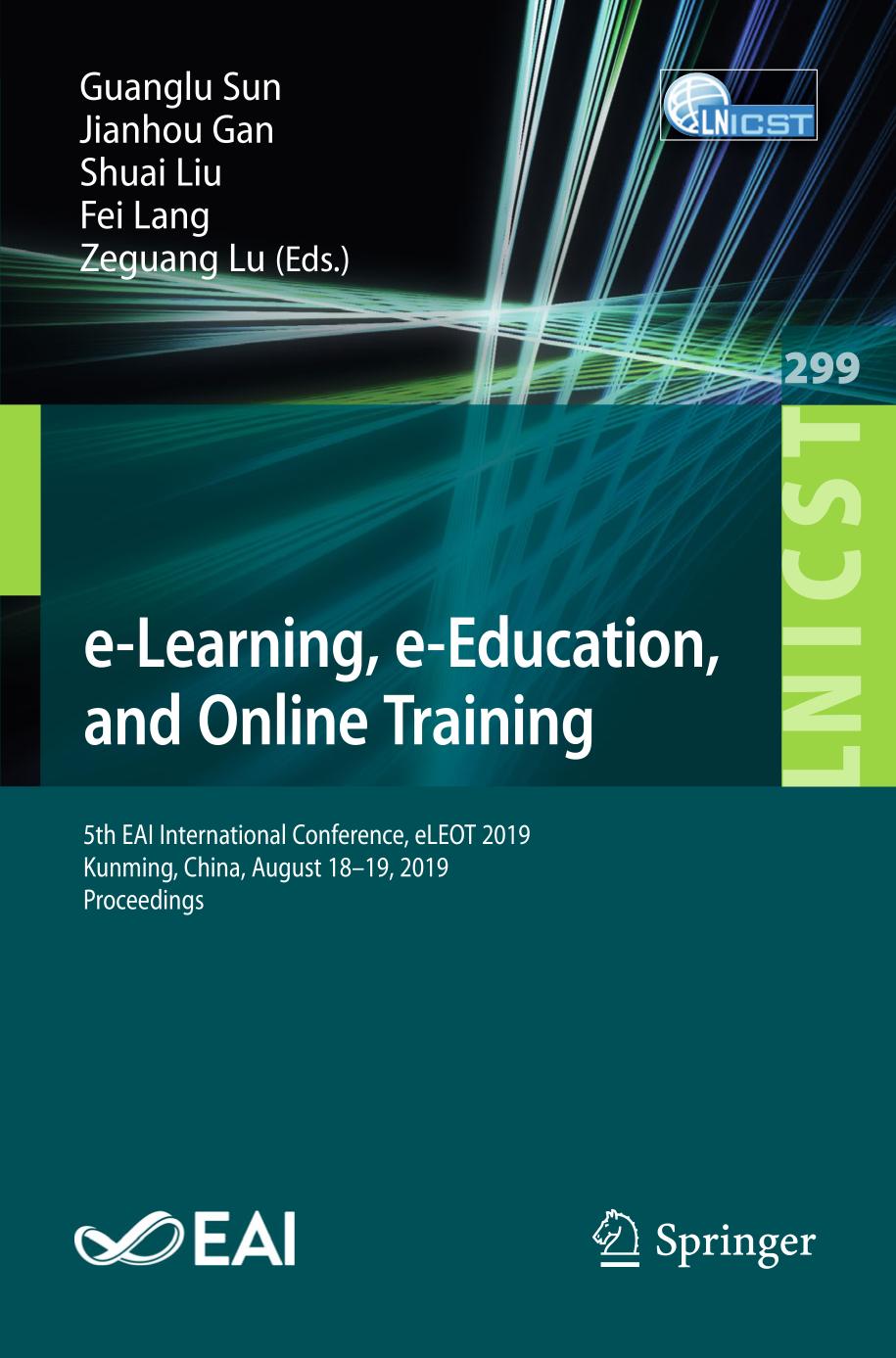 E-LEARNING, E-EDUCATION, AND ONLINE TRAINING : 5th eai international conference.