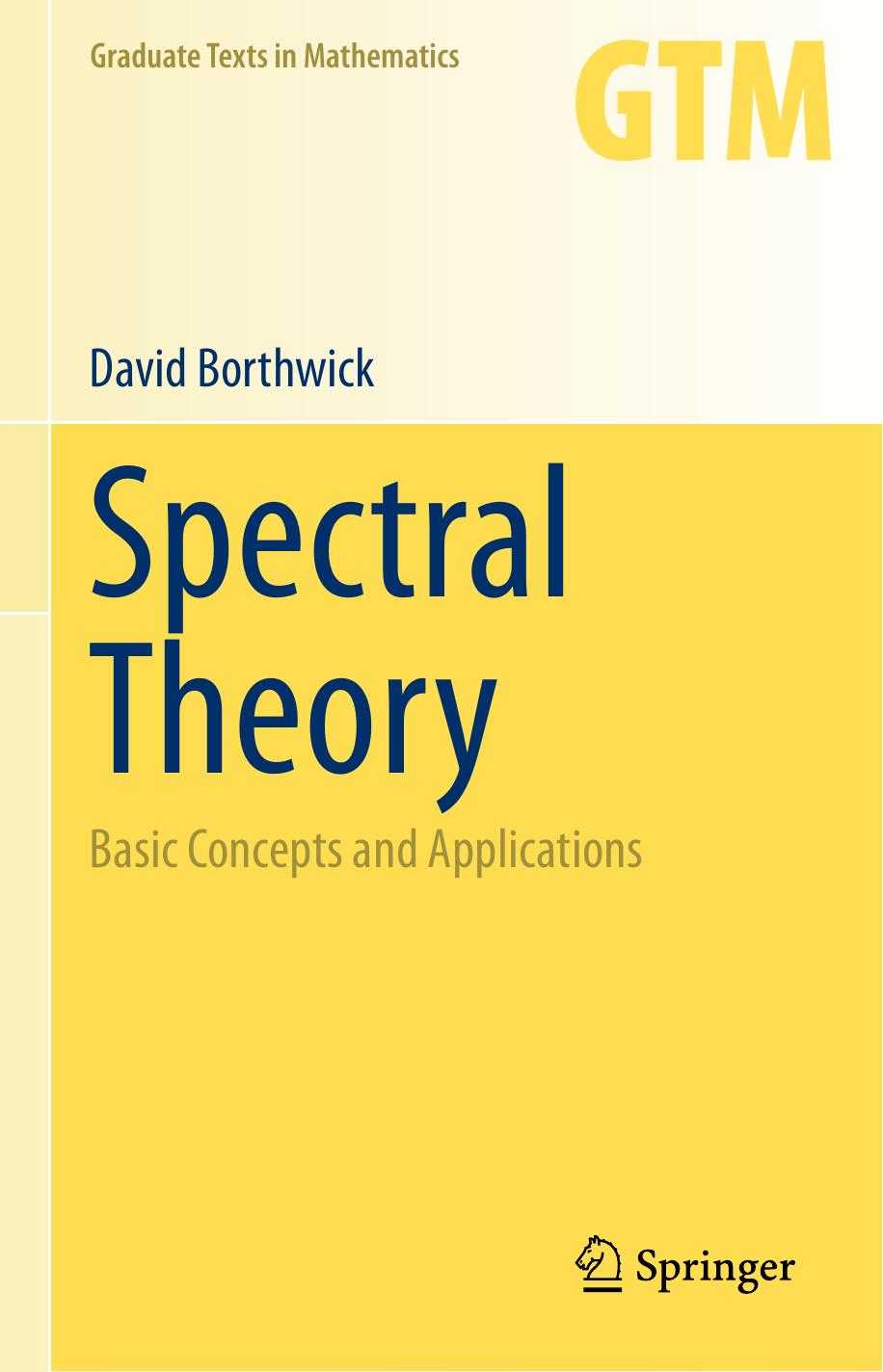 Spectral Theory