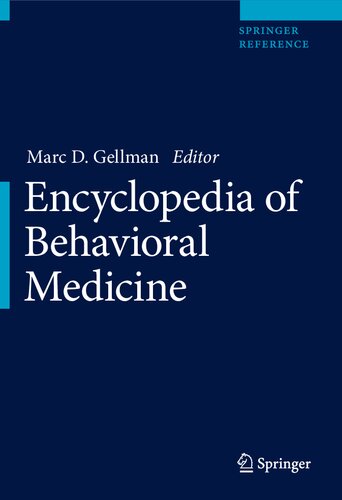Encyclopedia of Behavioral Medicine