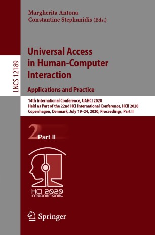 UNIVERSAL ACCESS IN HUMAN-COMPUTER INTERACTION, DESIGN APPROACHES AND.