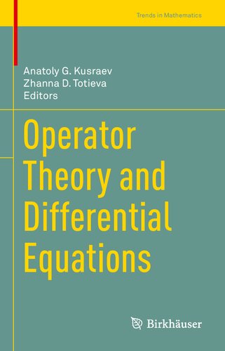 Operator Theory and Differential Equations