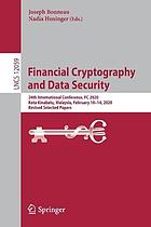 FINANCIAL CRYPTOGRAPHY AND DATA SECURITY : 24th international conference, fc.