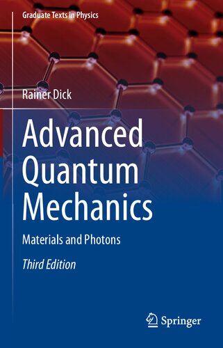 Advanced Quantum Mechanics