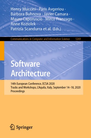 SOFTWARE ARCHITECTURE : 14th european conference, ecsa 2020 workshops, l.