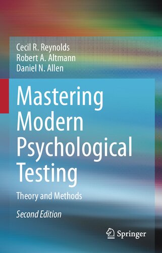 Mastering Modern Psychological Testing : Theory and Methods