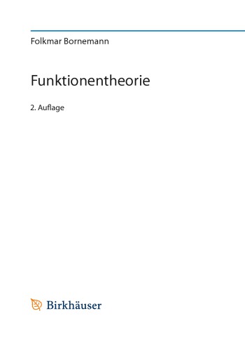 Funktionentheorie