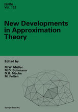 New developments in approximation theory : 2nd international Dortmund meeting (IDoMAT)'98, Germany, February 23-27, 1998