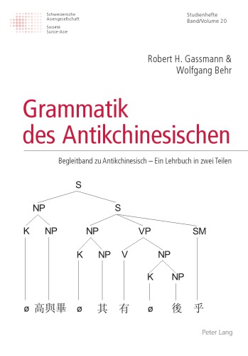 Grammatik Des Antikchinesischen