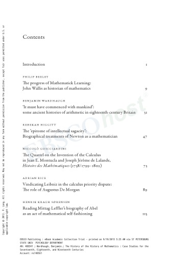 The History of the History of Mathematics