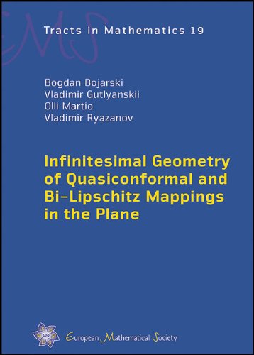 Infinitesimal Geometry of Quasiconformal and Bi-lipschitz Mappings in the Plane (EMS Tracts in Mathematics)