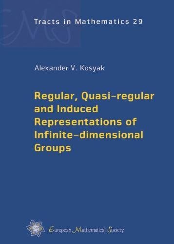 Regular, quasi-regular and induced representations of infinite-dimensional groups