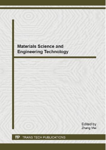 Materials Science and Engineering Technology.