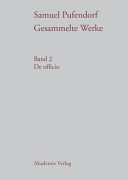 Gesammelte Werke, Band 2, de Officio