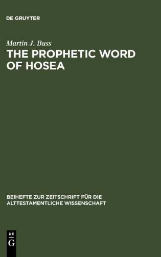 The Prophetic Word of Hosea