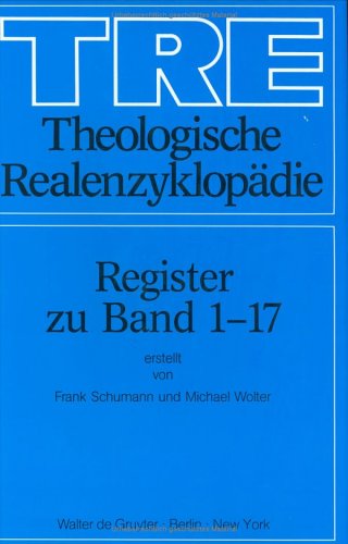 Theologische Realenzyklopädie / Reg. zu Bd. 1-17.