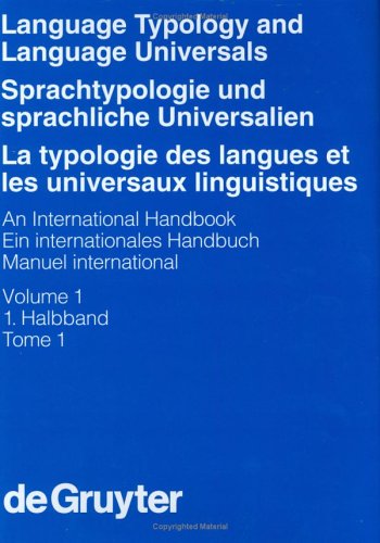 Sprachtypologie Und Sprachliche Universalien/Language Typology and Language Universals