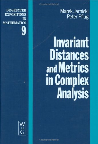 Invariant Distances and Metrics in Complex Analysis