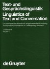 Text und Gesprächslinguistik/Linguistics Of Text And Conversation