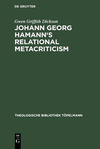 Johann Georg Hamann's Relational Metacriticism