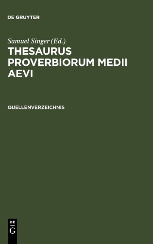 Thesaurus Proverbiorum Medii Aevi