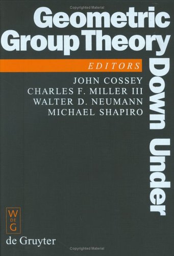 Geometric Group Theory Down Under