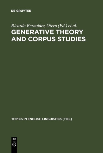 Generative Theory and Corpus Studies