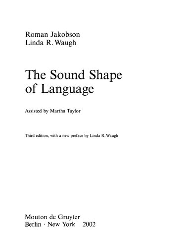 The Sound Shape of Language