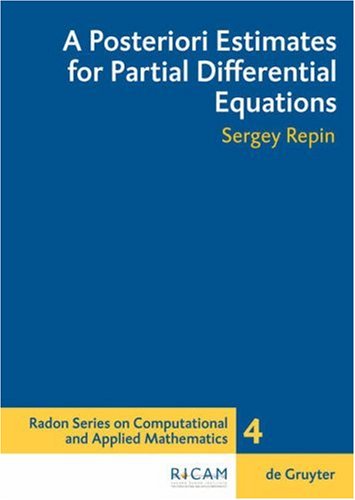 A Posteriori Estimates for Partial Differential Equations