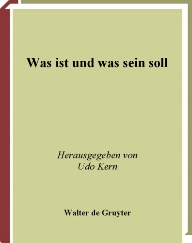 Was Ist Und Was Sein Soll