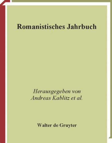 Romanistisches Jahrbuch, Bd.57, 2006