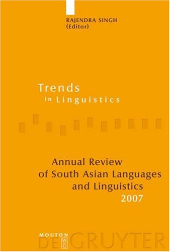 Annual Review Of South Asian Languages And Linguistics