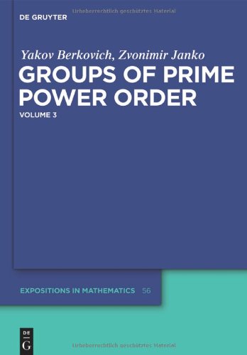 Groups of Prime Power Order, Volume 3