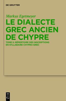 Le Dialecte Grec Ancien de Chypre