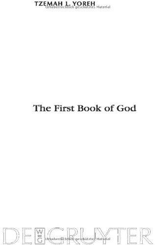 The First Book of God