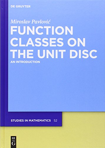 Function classes on the unit disc : an introduction