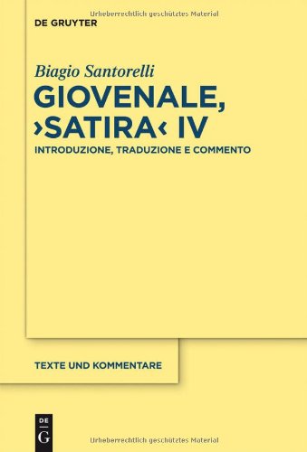 Giovenale, &quot;Satira&quot; IV