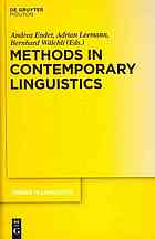 Methods in Contemporary Linguistics