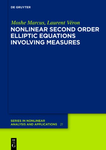 Nonlinear second order elliptic equations involving measures