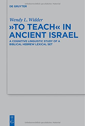 &quot;To Teach&quot; in Ancient Israel