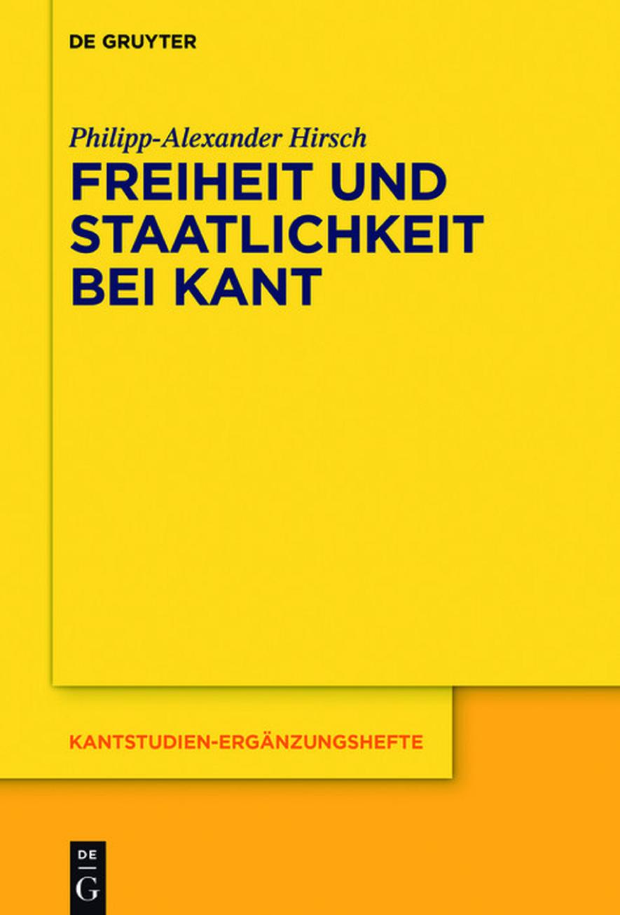 Freiheit Und Staatlichkeit Bei Kant