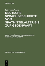 Einf�hrung - Grundbegriffe - 14. Bis 16. Jahrhundert